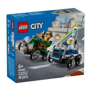 Lego City Aeroplane vs. Hospital Bed Race Car Pack 60459